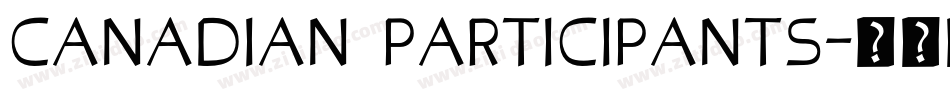 Canadian Participants字体转换